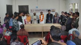 পিরোজপুরে গণঅধিকার পরিষদের গণসংবর্ধনা