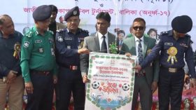 বরিশালে অনূর্ধ্ব-১৭ জাতীয় গোল্ডকাপ ফুটবল টুর্নামেন্ট শুরু
