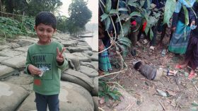 গৌরনদীতে দিনভর খোঁজাখুঁজি, ভোরে রাস্তার পাশে শিশু সাফওয়ানের লাশ