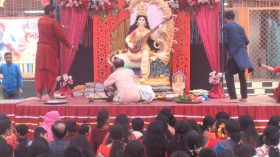 বরিশালে সরস্বতী পূজা অনুষ্ঠিত