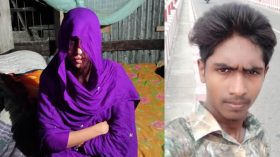 বিয়ের দাবিতে যুবকের বাড়িতে তরুণীর অনশন