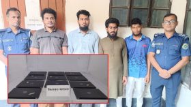 স্কুলের ১৩টি ল্যাপটপসহ চারজন গ্রেপ্তার