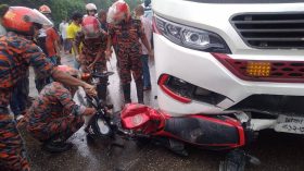 পরিবহনের চাঁপায় মোটরসাইকেল চালক নিহত