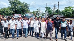 উজিরপুরে সন্ত্রাস ও চাঁদাবাজের বিরুদ্ধে বিএনপির বিক্ষোভ মিছিল
