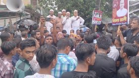 হিজলায় বিএনপির বিজয় মিছিল ও পথসভা: শেখ হাসিনার পদত্যাগ দিবস পালিত