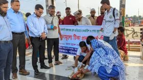 পটুয়াখালীতে বেওয়ারিশ কুকুরের জলাতঙ্ক টিকাদান