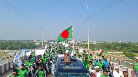 বরিশালে দাঁড়িপাল্লার সমর্থনে বর্ণাঢ্য ও সুশৃঙ্খল মোটরসাইকেল শোভাযাত্রা