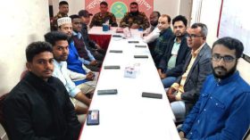 বানারীপাড়ায় সাংবাদিকদের সাথে সেনাবাহিনীর সমন্বয় সভা