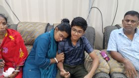 মায়ের কোলে ফিরলো নিখোঁজ সৌরভ দাস