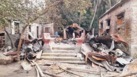 ঝালকাঠিতে প্রবাসীর বসতঘরে দুর্বৃত্তের আগুন