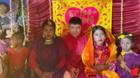 ভোলায় এসে বন্ধুর বোনকে বিয়ে করলেন চীনা যুবক