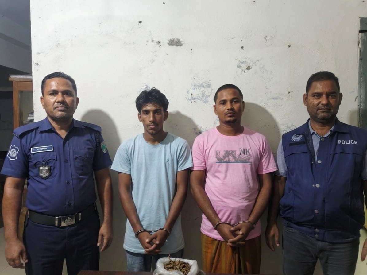 মনপুরায় মাদক সরবরাহের সময় গাঁজাসহ দুই কারবারি আটক