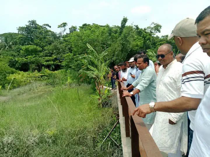 পাতারহাট বন্দরের খাল পরিদর্শনে প্রতিমন্ত্রী রাজীব আহসান