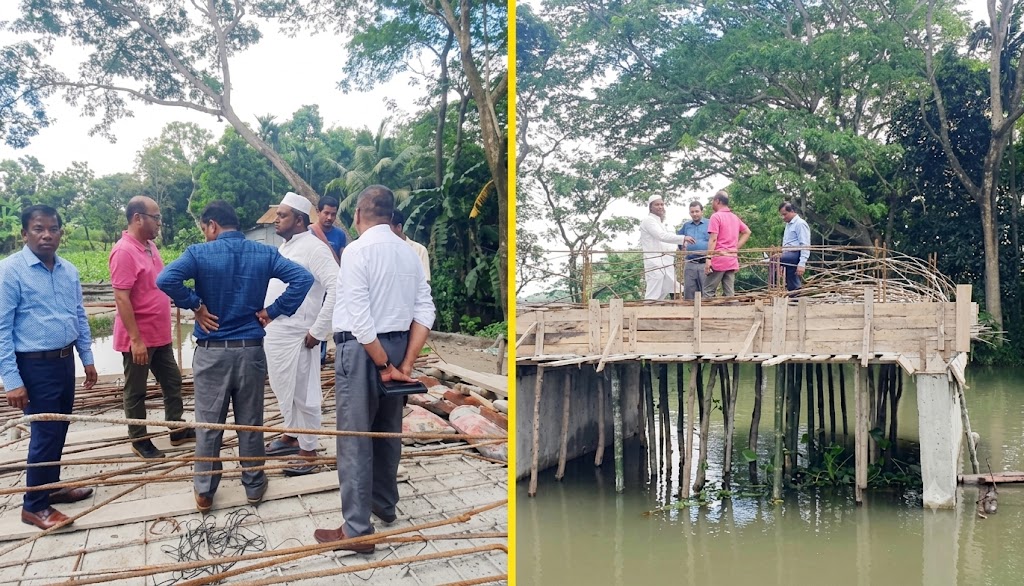 ঢালাইয়ের কয়েক ঘণ্টার মধ্যেই সেতুর স্লাব ধস, তদন্তে দুইটি টিম